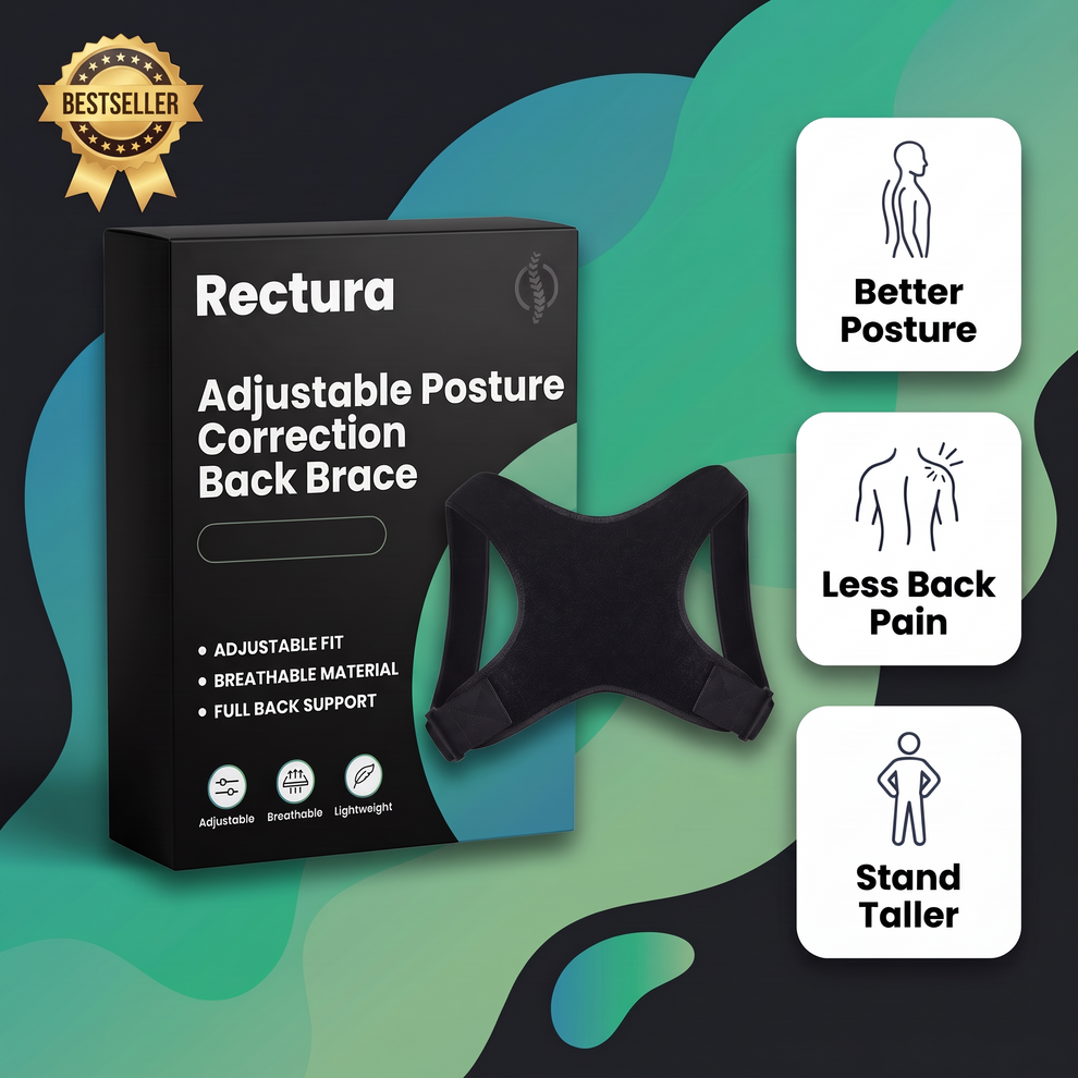 Rectura - Adjustable Posture Correction Back Brace – Tyrora